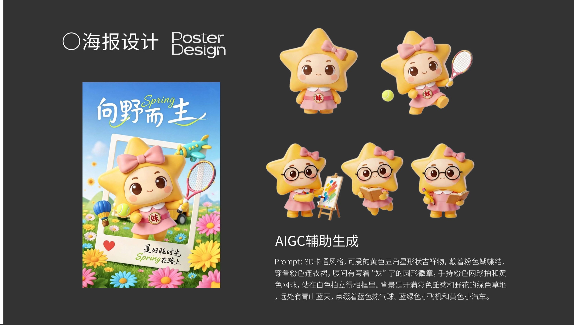春季主题海报与角色延展