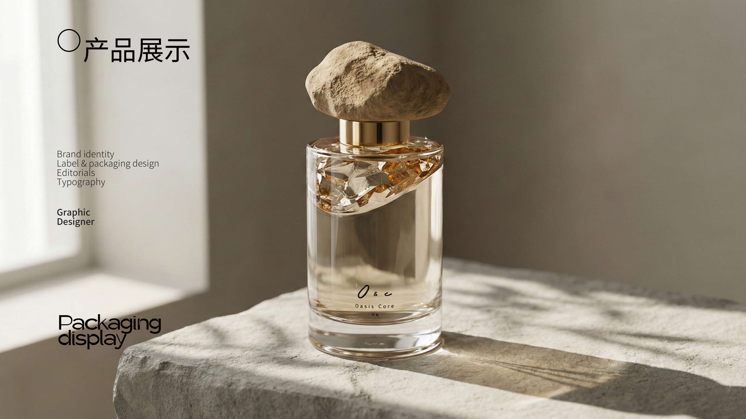 岩石瓶盖香氛产品展示